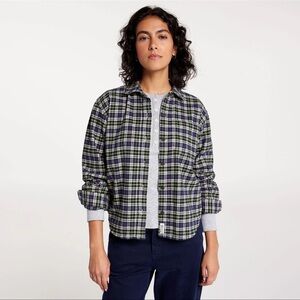 Alpine Design Women's Midweight Flannel Navy/Cream Plaid
